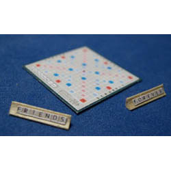Scrabble Board with 2 racks